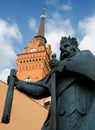 Statue of King WÃâadysÃâaw ÃÂokietek and Cathedral of the Holy Family, TarnÃÂ³w